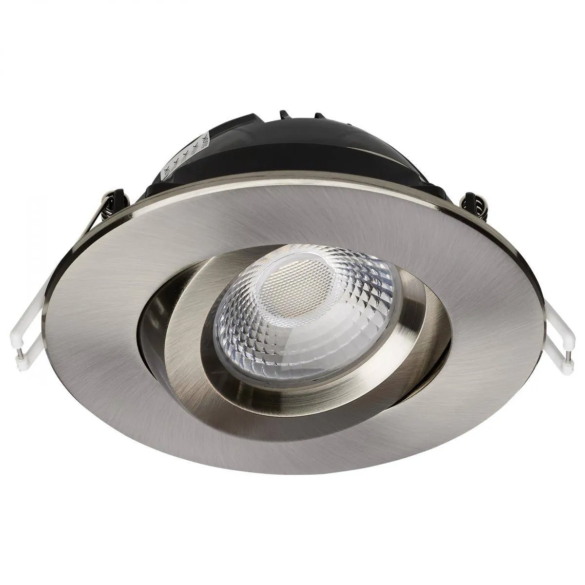 12 Watt LED Downlight; Gimbaled; 4 Inch; CCT Selectable; Brushed Nickel Finish; 850 Lumens