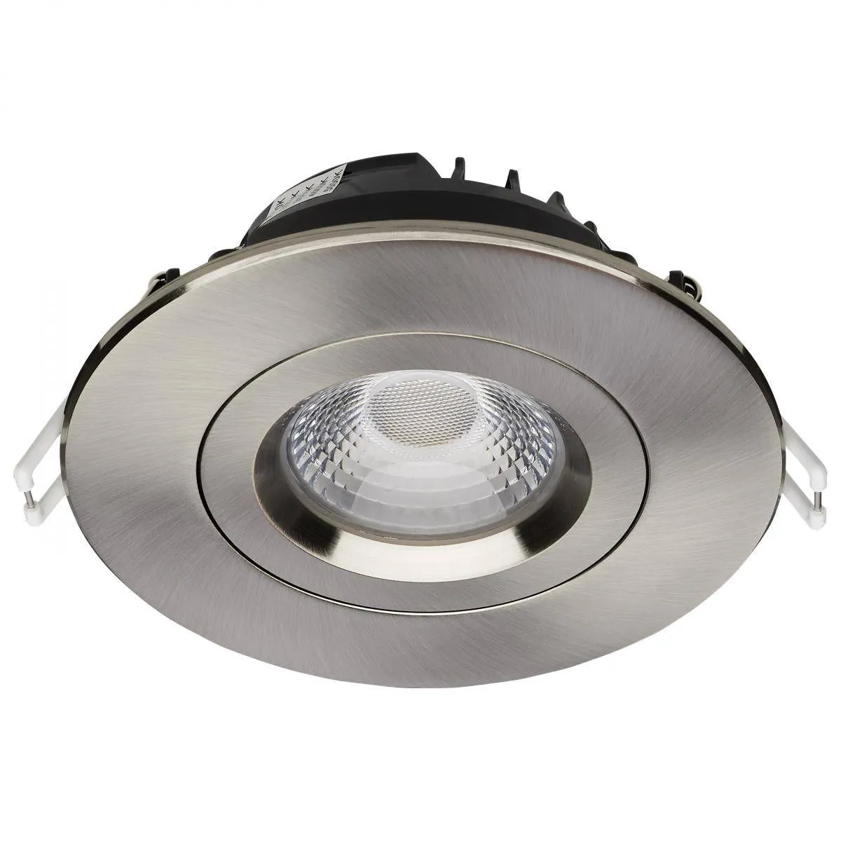 12 Watt LED Downlight; Gimbaled; 4 Inch; CCT Selectable; Brushed Nickel Finish; 850 Lumens