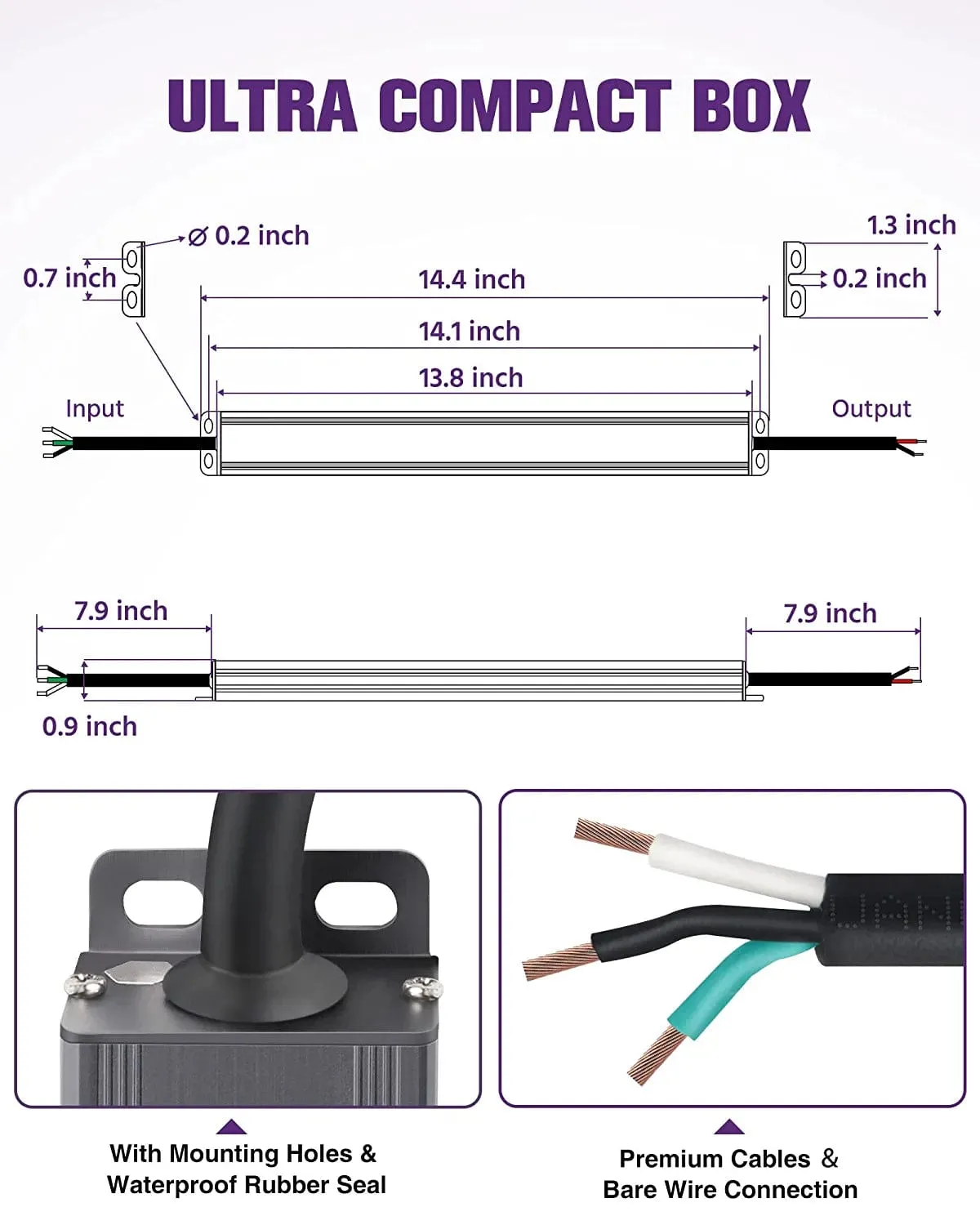 150 Watt S-Series Dimmable Driver (Electronic, UL) - 24 Volt