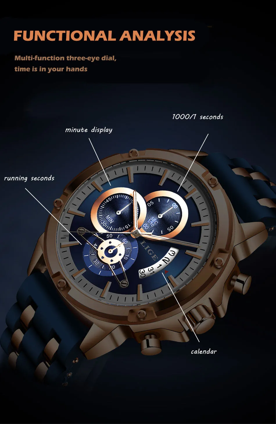 2020 New Waterproof Mens Watches Top