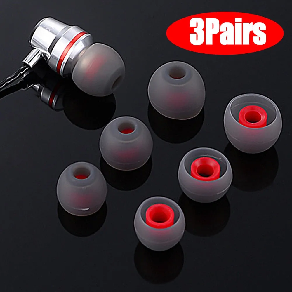 3/1 Pairs Ear Pads For Headphones Earphone Tips Silicone Ear Tips