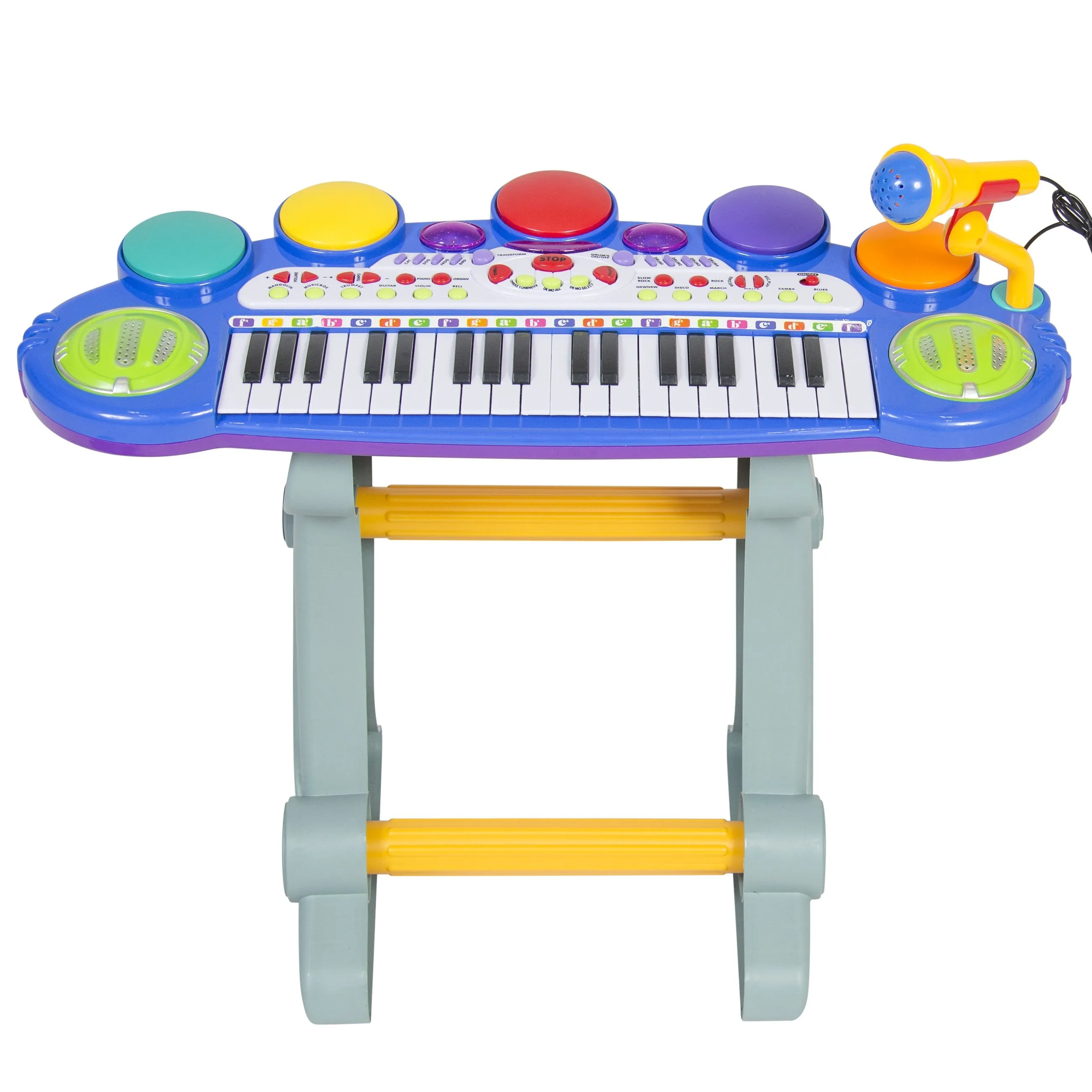 37-Key Kids Electric Keyboard w/ Microphone, Stool