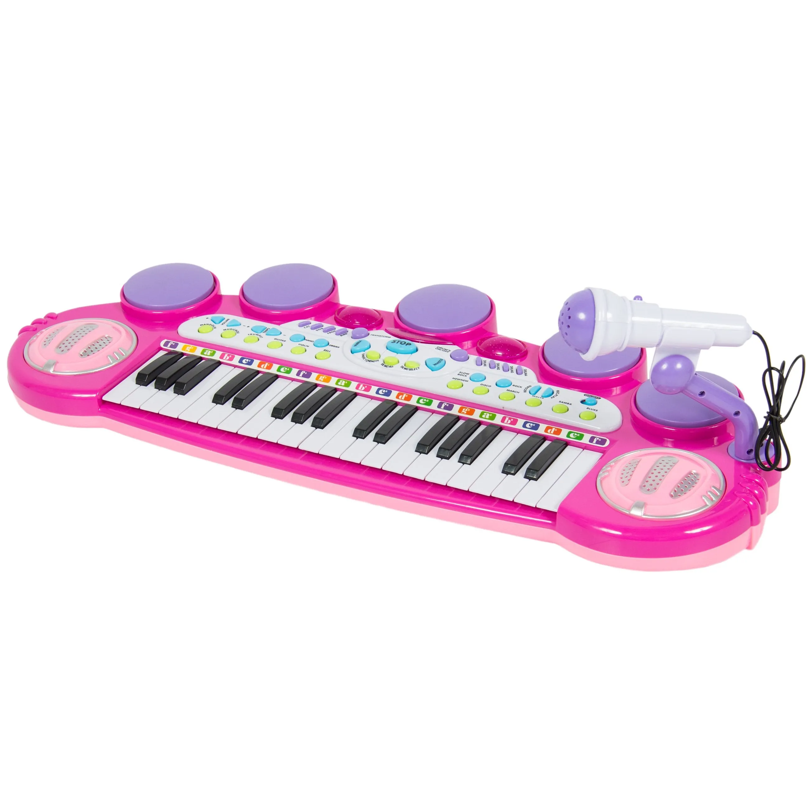 37-Key Kids Electric Keyboard w/ Microphone, Stool