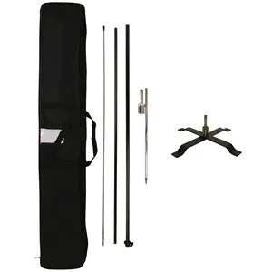 8' Portable Double Sided Half Drop Kit w/ Cross Base