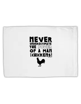 A Man With Chickens Standard Size Polyester Pillow Case by TooLoud