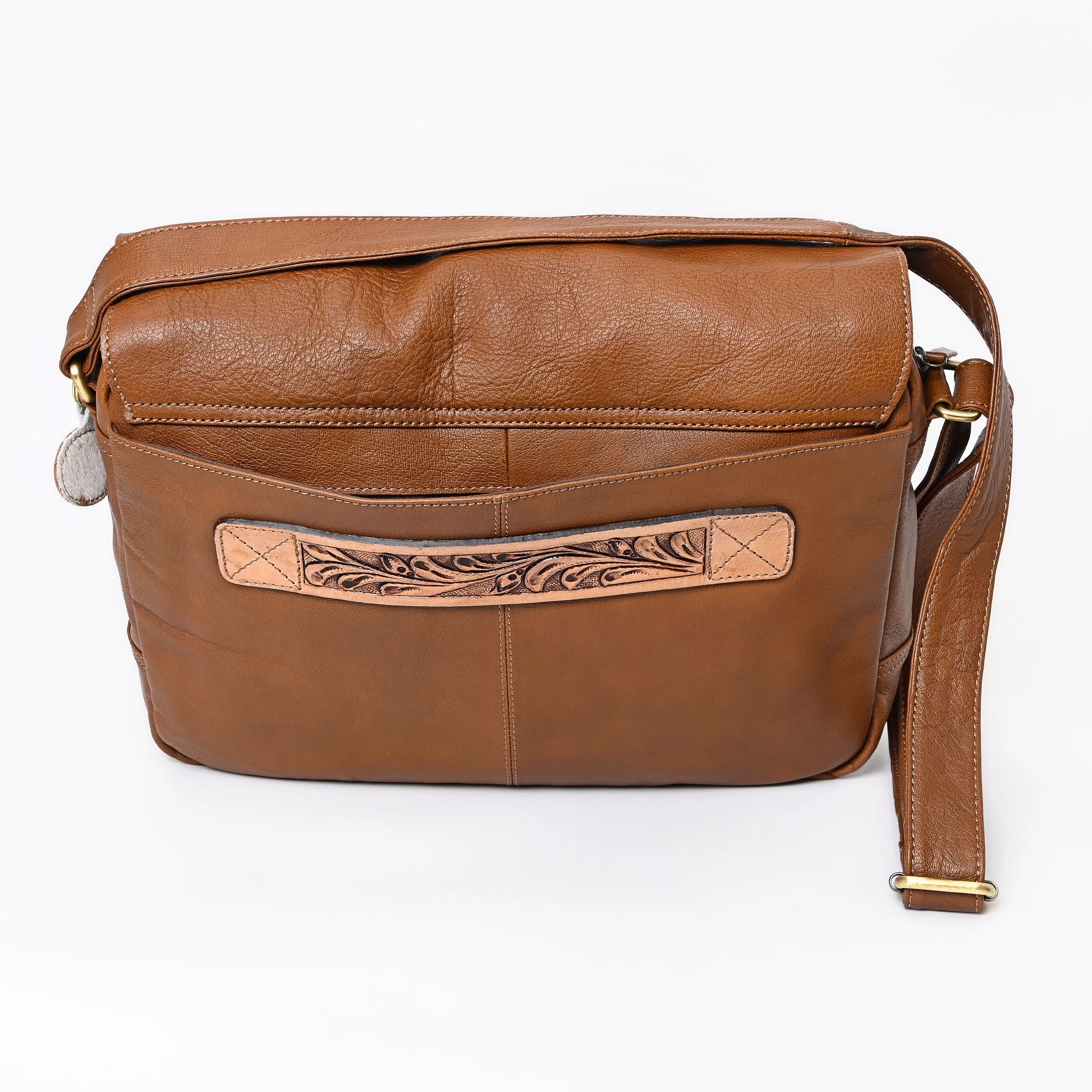 A&A-1096 Montana West  Genuine Oil Calf Leather Messenger Bag/ Laptop Briefcase