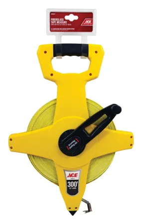 Ace 300 ft. L X 0.5 in. W Fiberglass Long Tape Measure 1 pk