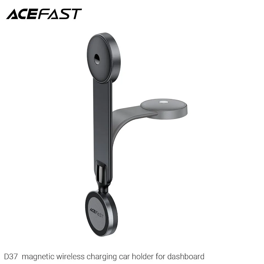 Acefast D37 Magnetic Wireless Charging Car Holder for Dashboard - Black