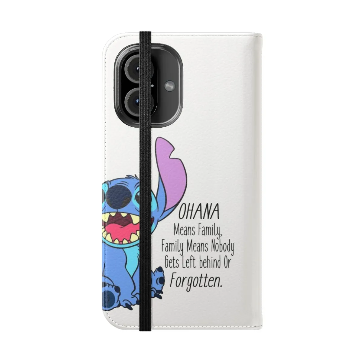 Adorable Lilo and Stitch-Inspired Flip Cover Phone Case