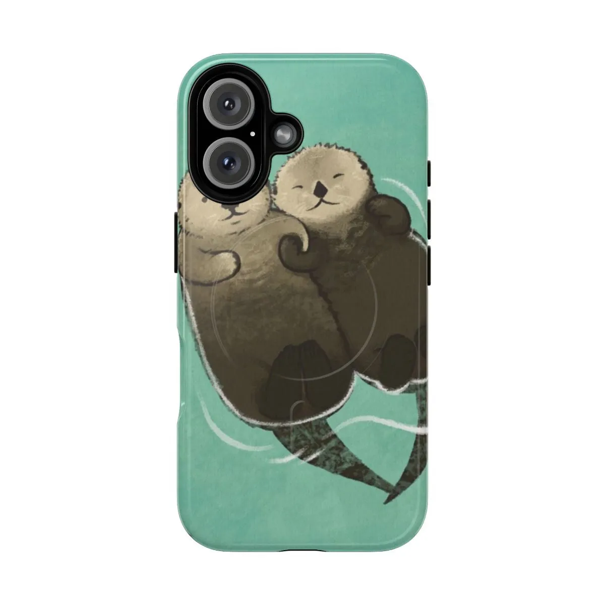 Adorable Otters Holding Hands - Magnetic Tough Phone Cases