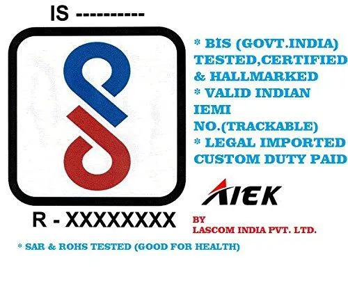 AIEK LASCOM INDIA AIEK ULTRA SLIM CREDIT CARD SIZE PHONE OF BIS GOVERNMENT