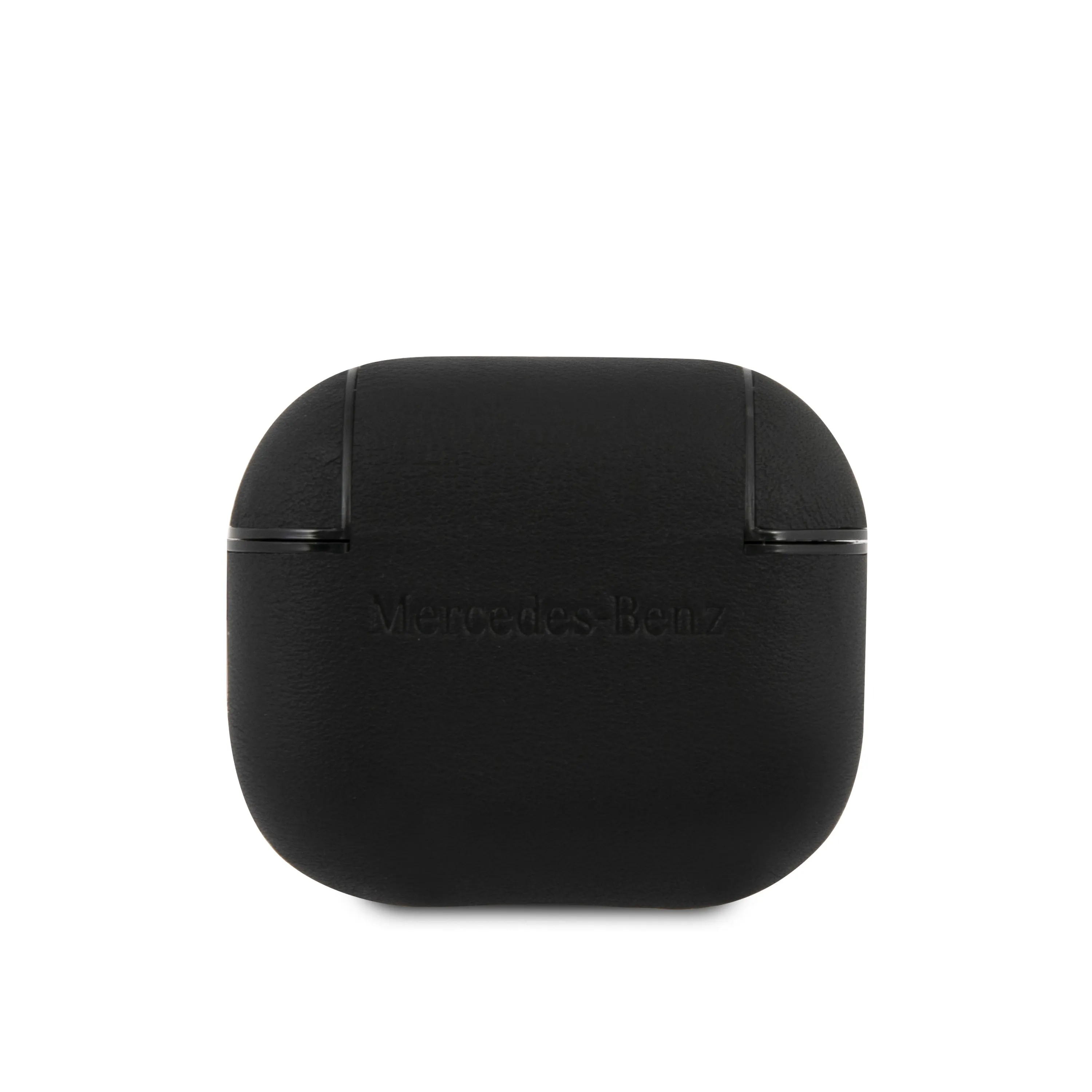 AirPods 3 - Leather Black Metal Logo - Mercedes-Benz-