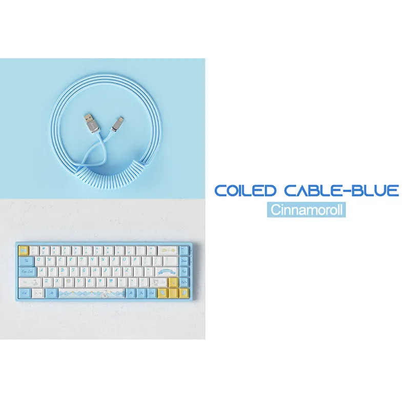 Akko Coiled Cable Blue