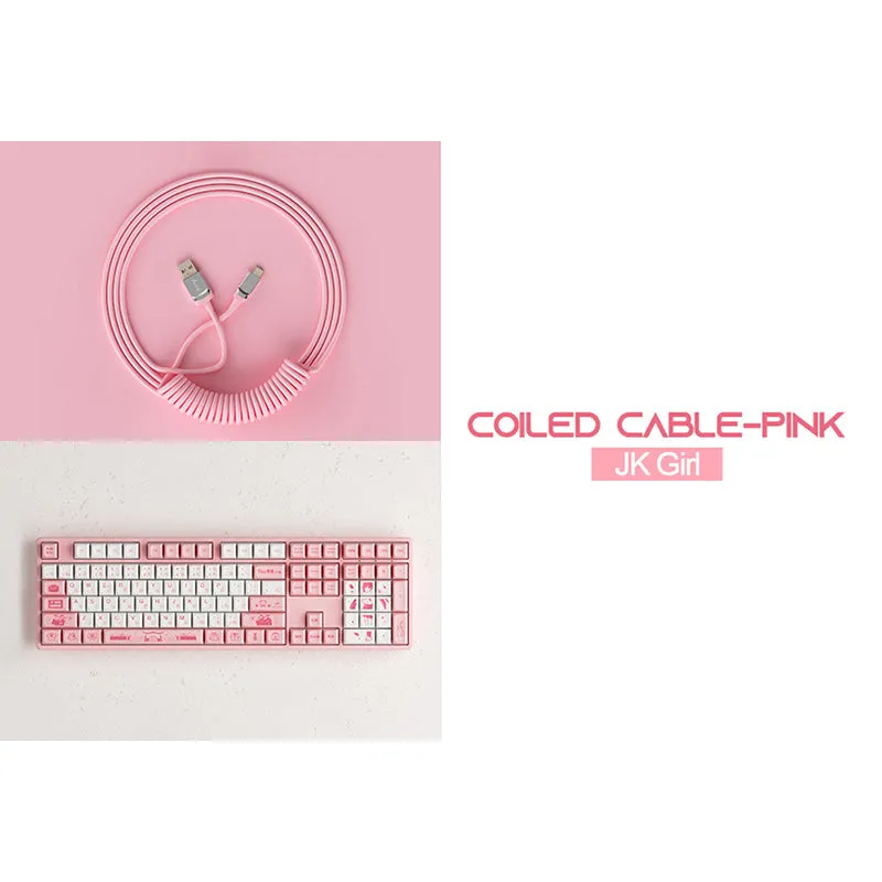 Akko Coiled Cable Pink