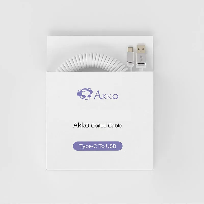 Akko Coiled Cable White