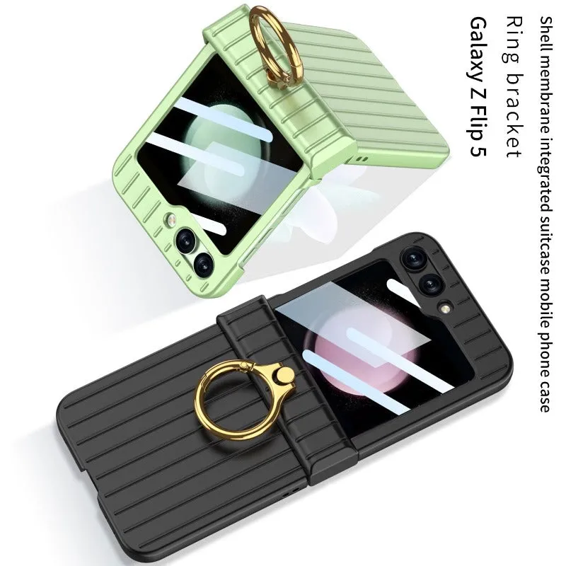 All Ahock-proof Armor Phone Case With Ring Stand For Samsung Galaxy Z Flip 5