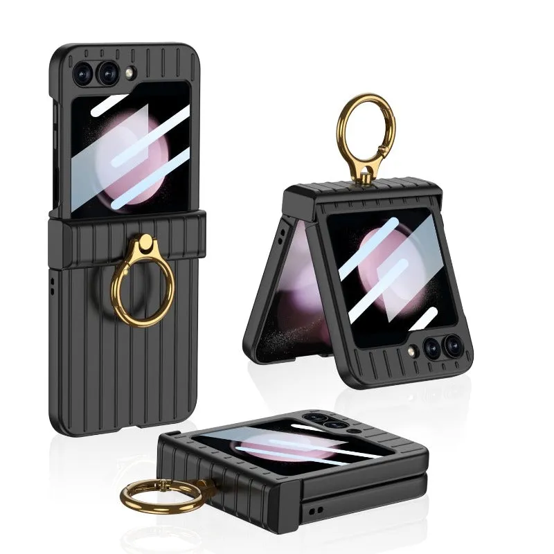 All Ahock-proof Armor Phone Case With Ring Stand For Samsung Galaxy Z Flip 5