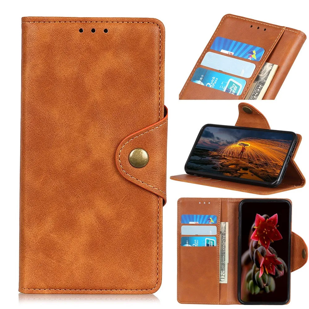 Alpha Samsung Galaxy M52 5G flip case - Brown