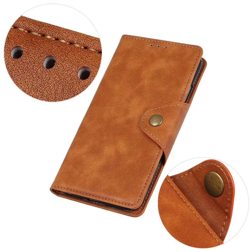 Alpha Samsung Galaxy M52 5G flip case - Brown