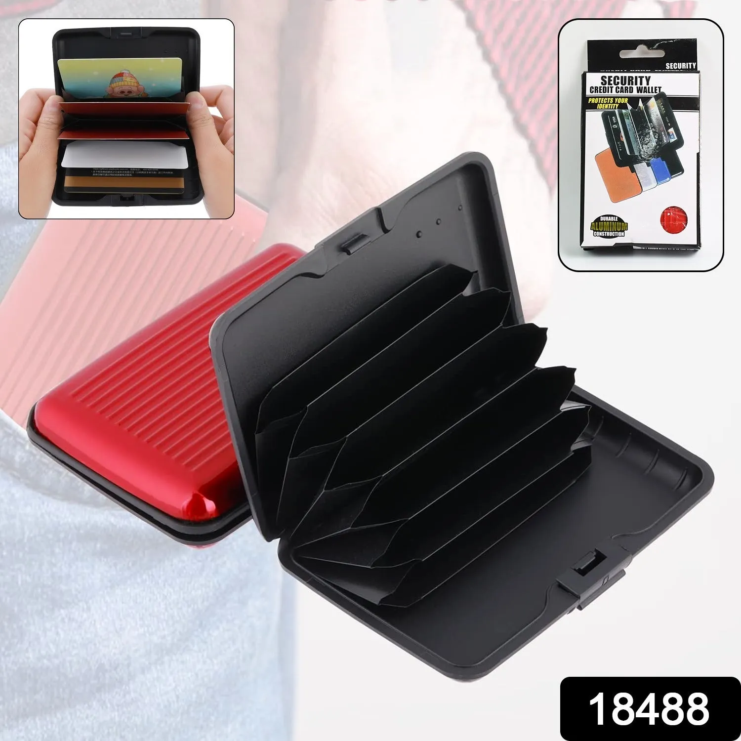 Aluminium cardholder Waterproof Card Case (1 Pc)