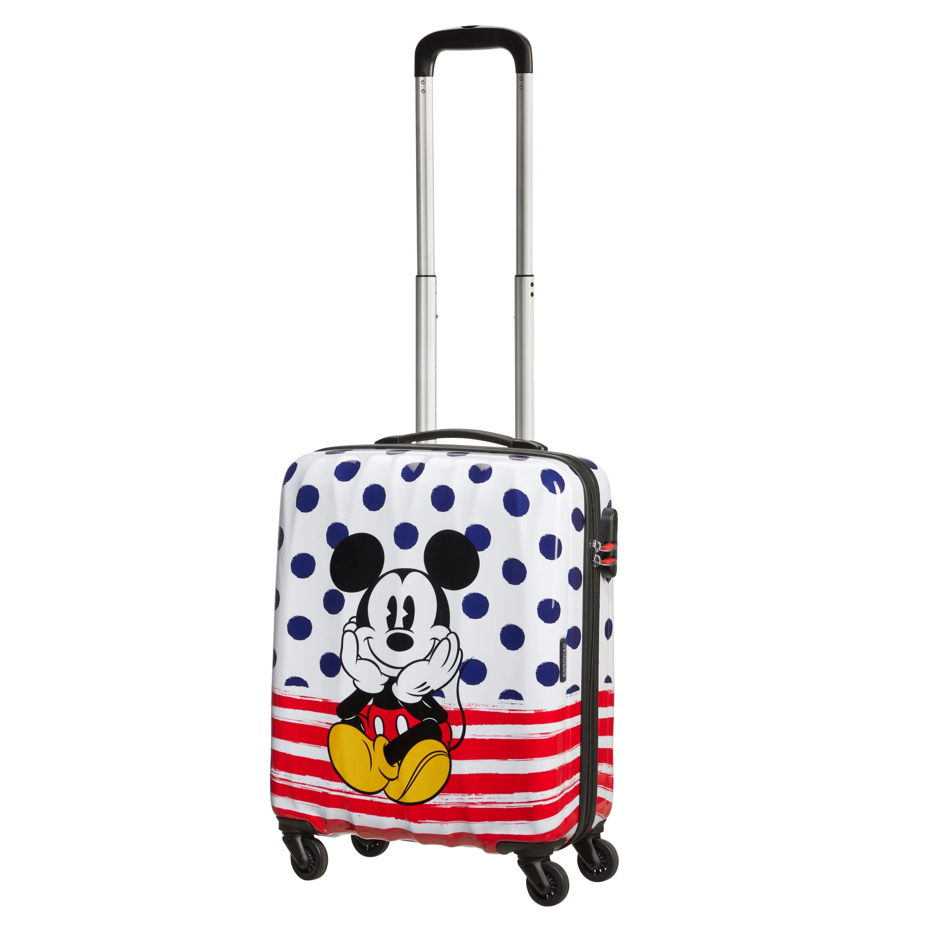 American Tourister Mickey Blue Dots Disney Legends Spinner Carry-On