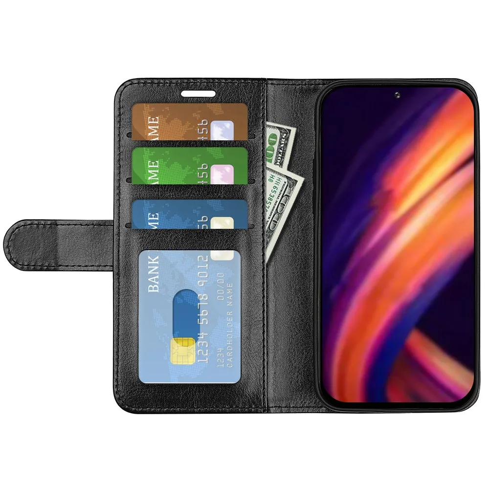 AMZER Texture Horizontal Flip Leather Wallet Case for Motorola Edge X30 with Holder & Card Slots