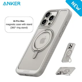 Anker MagGo Magnetic Case with Stand & Ring iPhone16 ProMax, Titanium