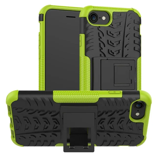 Anti-knock Heavy Duty Armor Silicone Phone Bumper Case For Cover iPhone 12 Mini Case 11 Pro Max SE 2020 SE2 6 6S 7 8 Plus XR XS