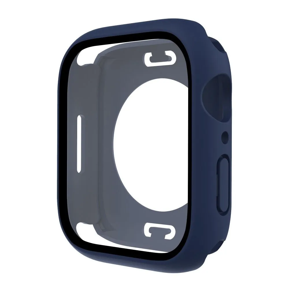 Apple Watch (41mm) elegant cover with built-in tempered glass - Dark Blue