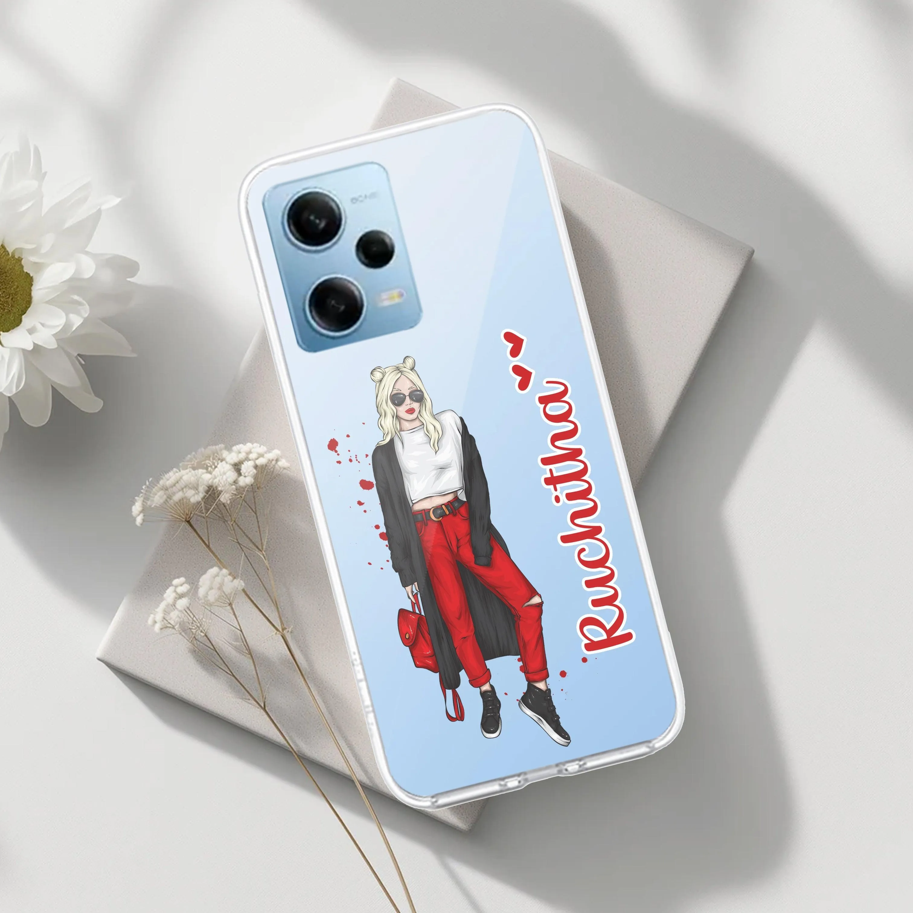 Attitude Girl Customize Transparent Silicon Case For Redmi/Xiaomi