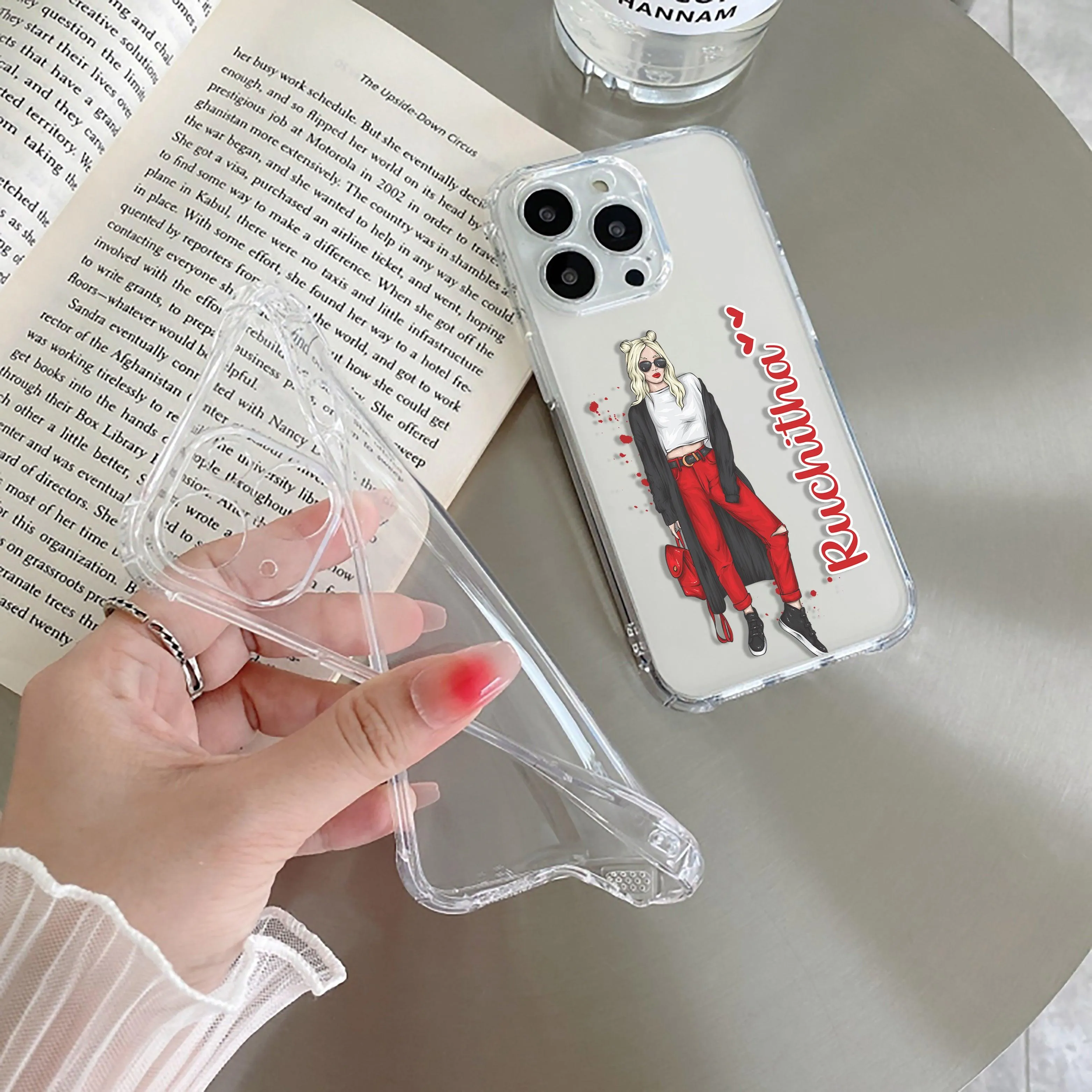 Attitude Girl Customize Transparent Silicon Case For Redmi/Xiaomi