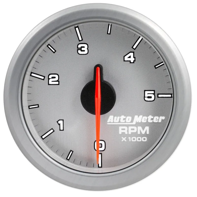 Autometer Airdrive 2-1/6in Tachometer Gauge 0-5K RPM - Silver