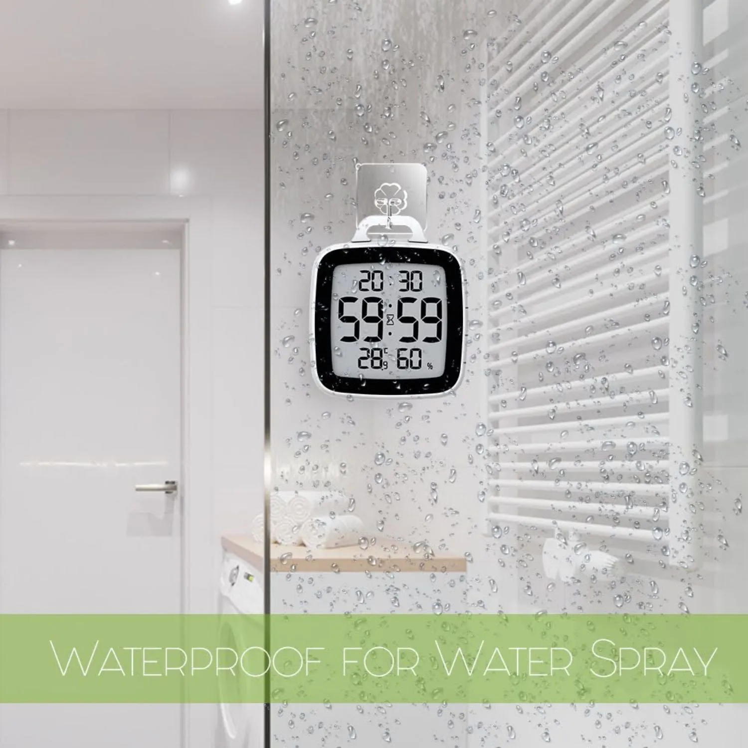 BALDR Digital Shower Clock with Timer