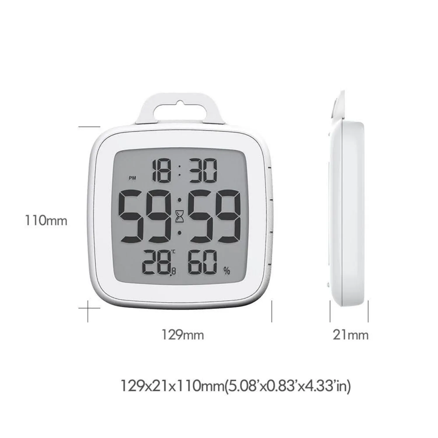 BALDR Digital Shower Clock with Timer