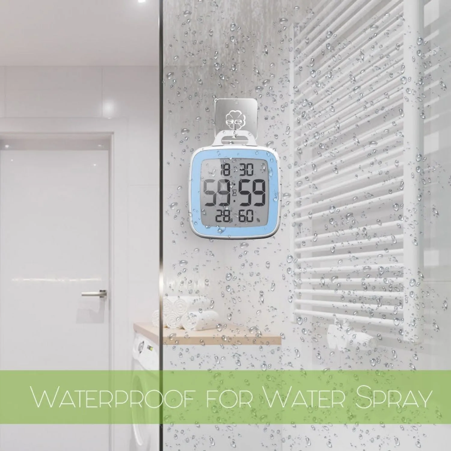 BALDR Digital Shower Clock with Timer