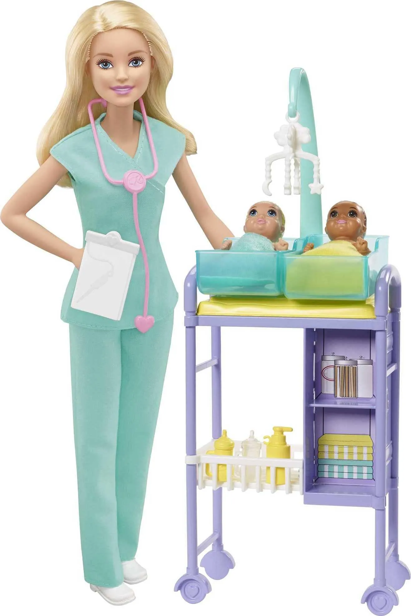 Barbie Baby Doctor Playset with Blonde Doll