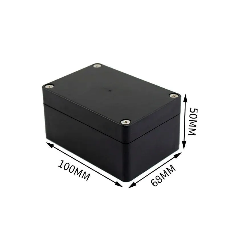 Black Box Outdoor Waterproof Case Plastic Box Electronic Project Case Instrument Waterproof Junction Box Housing