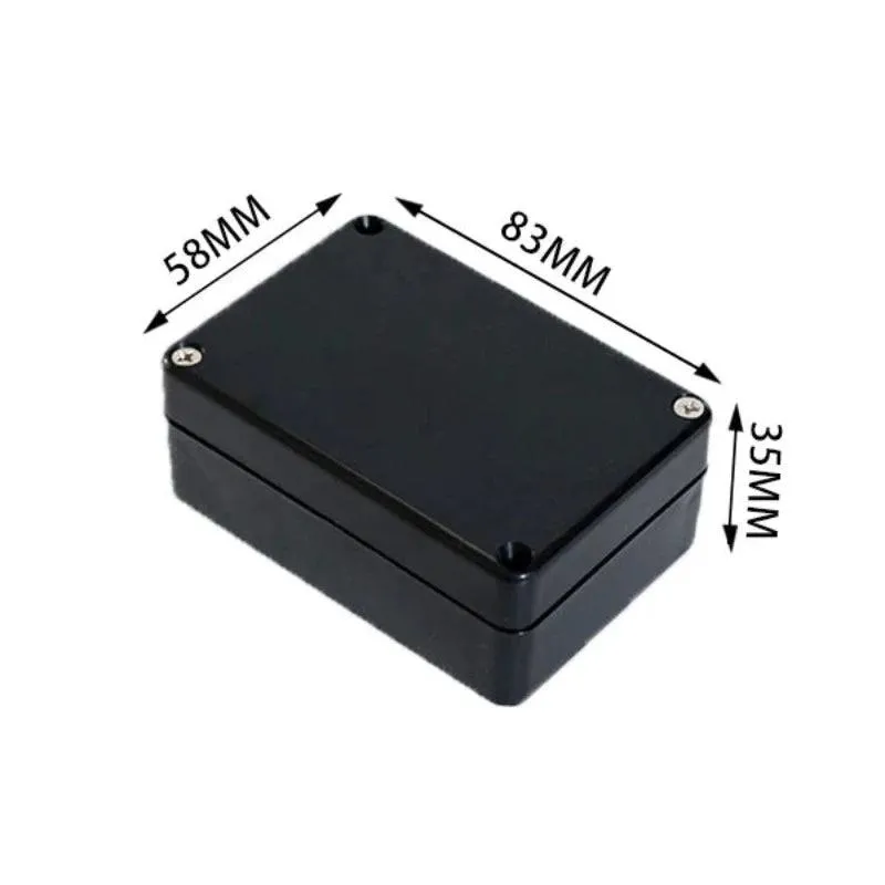 Black Box Outdoor Waterproof Case Plastic Box Electronic Project Case Instrument Waterproof Junction Box Housing