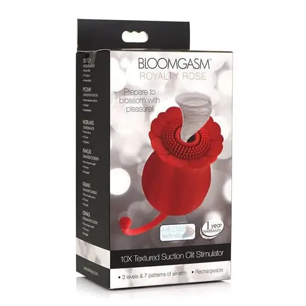 Bloomgasm Royalty Rose Textured Suction Clit Stimulator