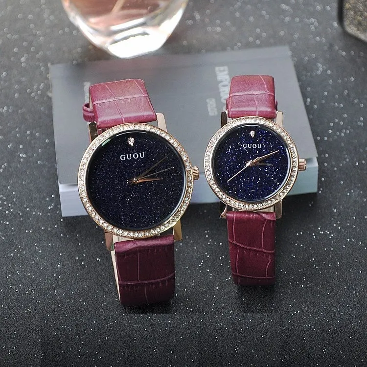 Blue Sandstone With Diamond Women's Watch