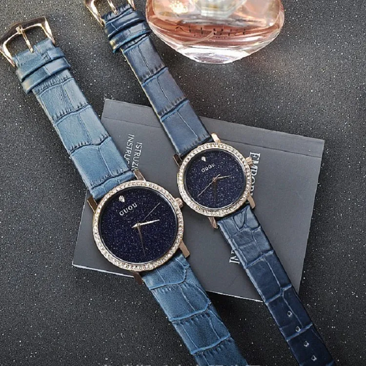 Blue Sandstone With Diamond Women's Watch