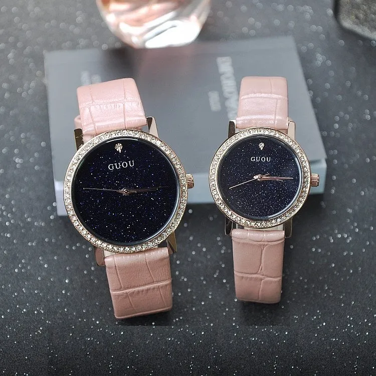 Blue Sandstone With Diamond Women's Watch