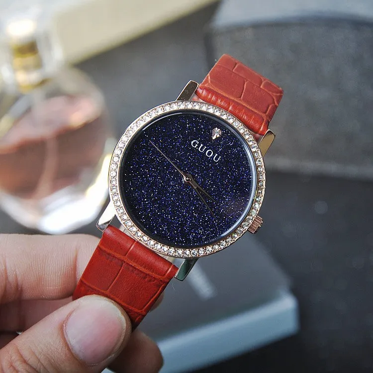 Blue Sandstone With Diamond Women's Watch