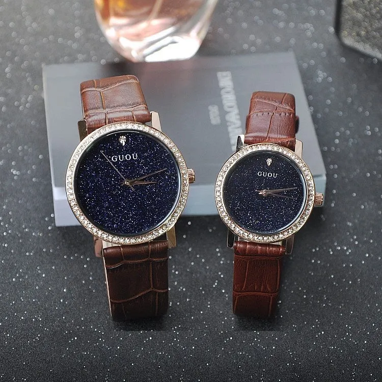 Blue Sandstone With Diamond Women's Watch