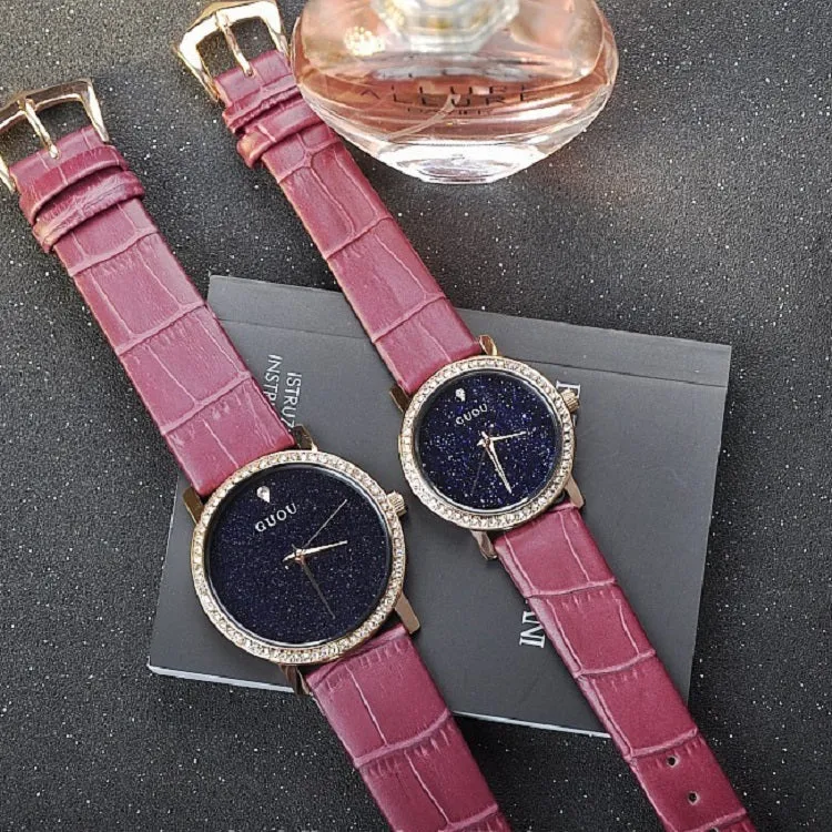 Blue Sandstone With Diamond Women's Watch