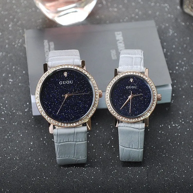 Blue Sandstone With Diamond Women's Watch