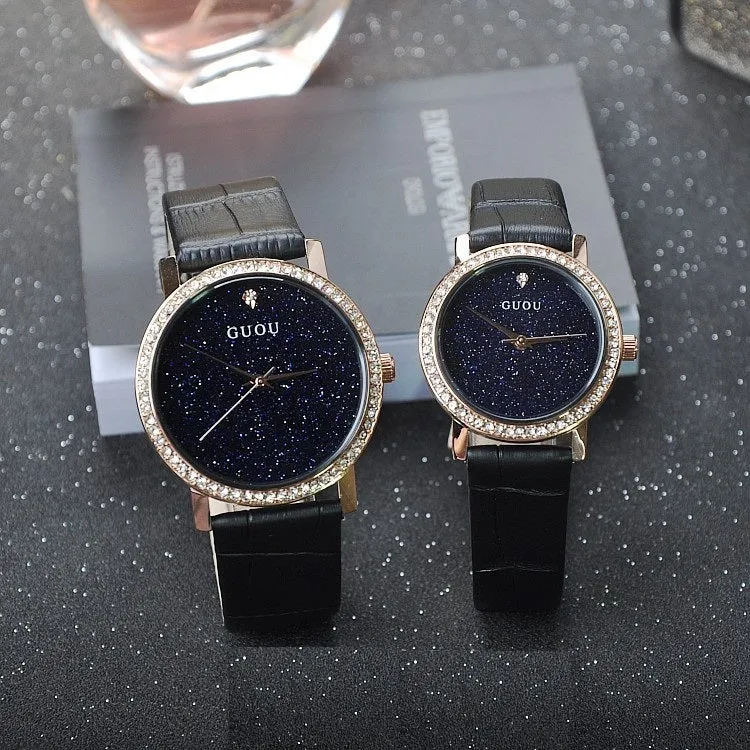 Blue Sandstone With Diamond Women's Watch