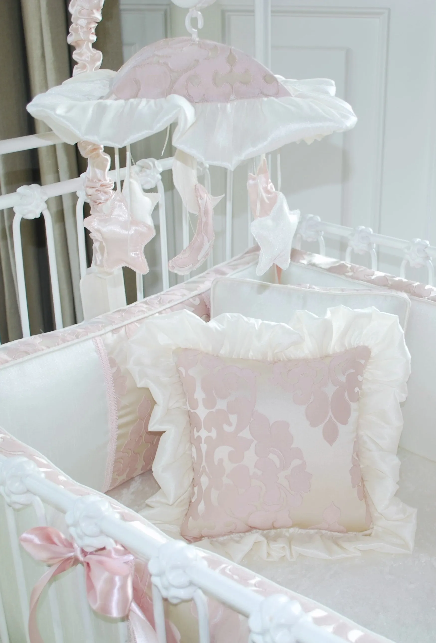 Blush Petal Pillow Jacquard