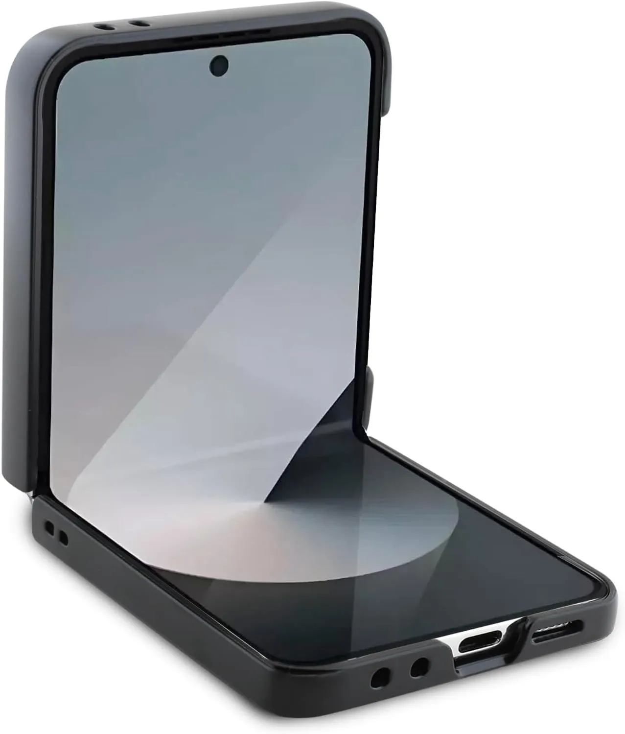 BMW Carbon Tricolour Case with MagSafe for Samsung Galaxy Z Flip 6 Black - BMHCZF623PUDTK