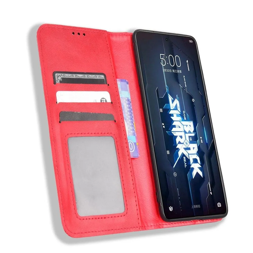 Bofink Vintage Xiaomi Black Shark 5 leather case - Red